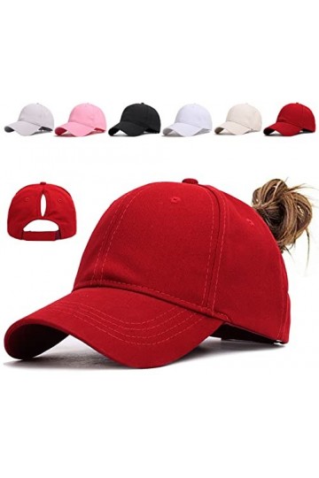 Queue de Cheval Casquette de Baseball Coton Anti-Soleil Baseball Cap Hommes Femmes été Unisexe Réglable Casquettes de Basebal