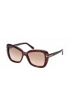 Tom Ford Lunettes de Soleil MAEVE FT 1008 Dark Havana/Light Brown Shaded 55/17/140 femme