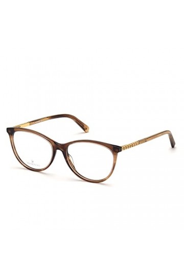 Swarovski Sk5396 Lunettes de Soleil, Havana/Autre, 52 Femme