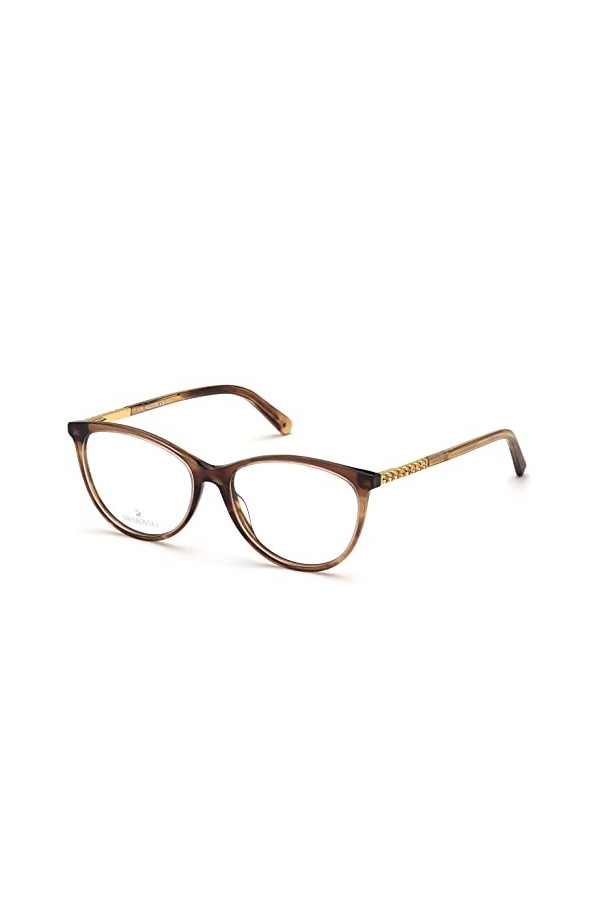 Swarovski Sk5396 Lunettes de Soleil, Havana/Autre, 52 Femme