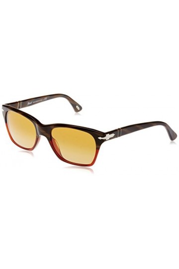 Persol 0Po3027S 953/85 53 Montures de Lunettes, Rouge Dark Horn Red/Crystal Brown Shaded , Femme