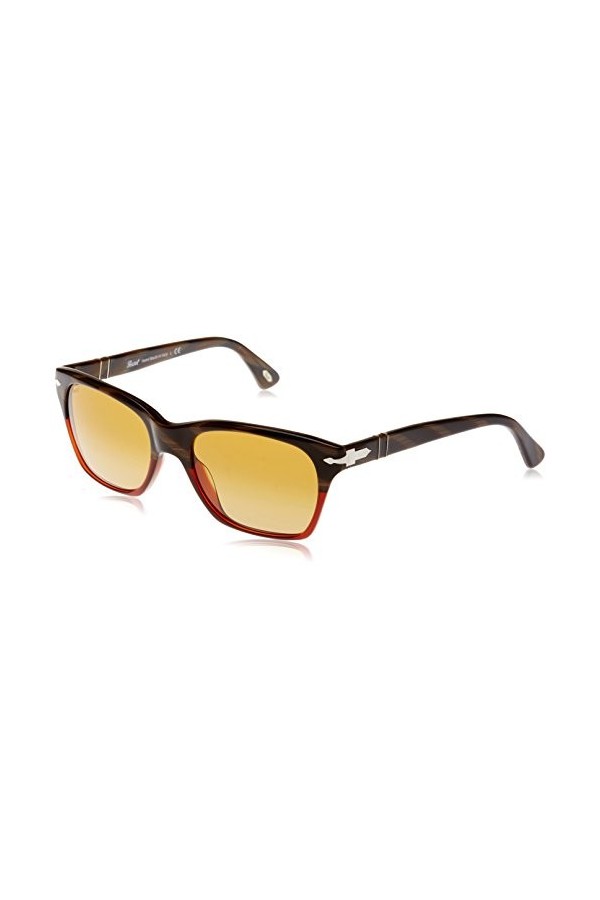 Persol 0Po3027S 953/85 53 Montures de Lunettes, Rouge Dark Horn Red/Crystal Brown Shaded , Femme