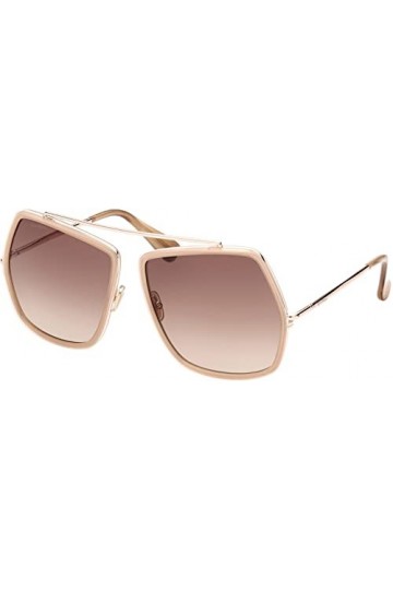 MaxMara ELSA4 Lunettes de Soleil, Beige Horn, 64/14/130 Femme
