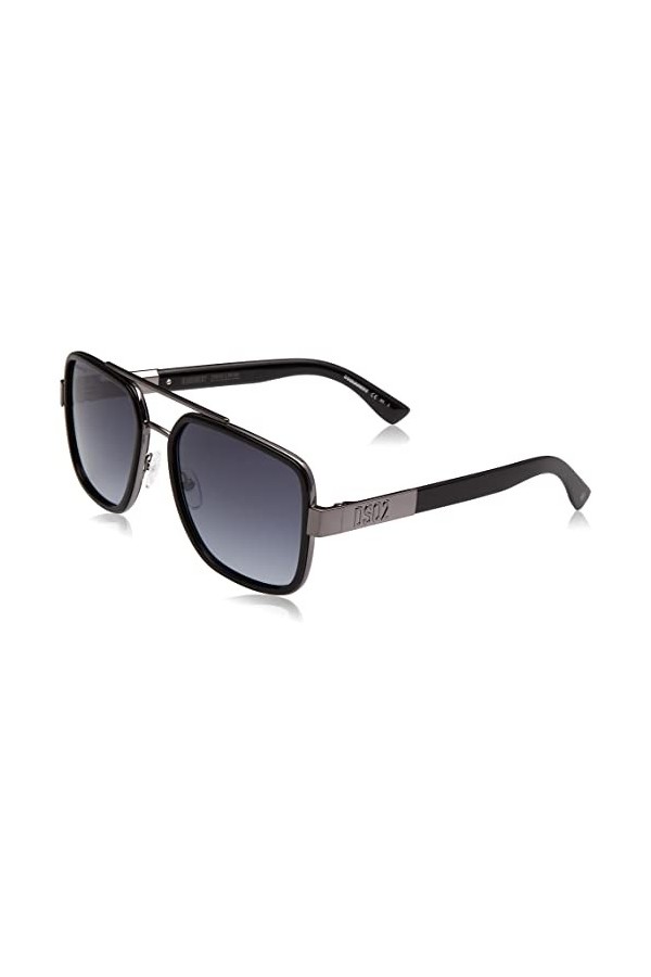 DSquared D2 0060/S Lunettes de Soleil, V81/9o Dkruth Noir, 58 Mixte