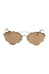 Miu Miu 0MU 57US Lunettes de Soleil, Plateado, 58 Femme