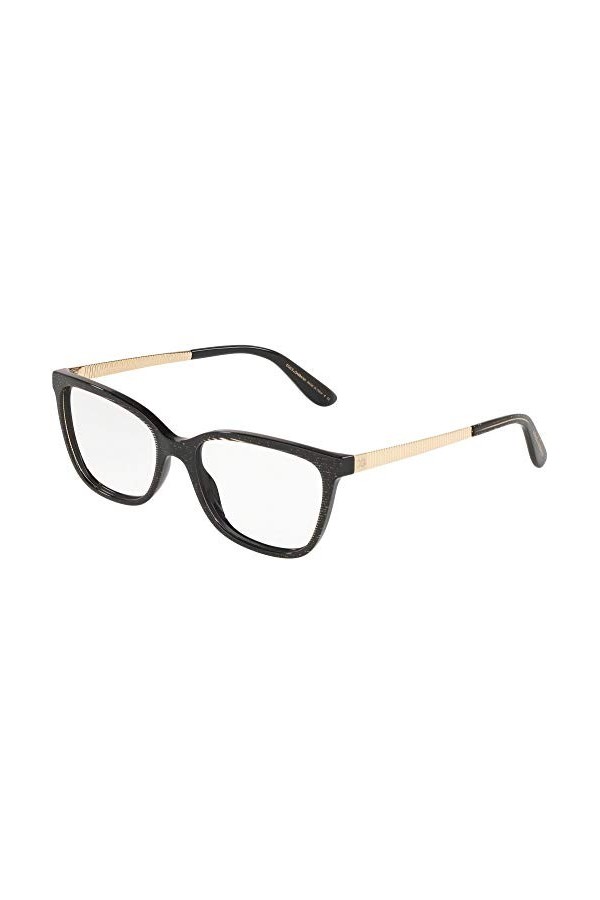 Ray-Ban 0DG3317 Lunettes de Soleil, Noir Glitter Gold Striped Black , 54 Femme