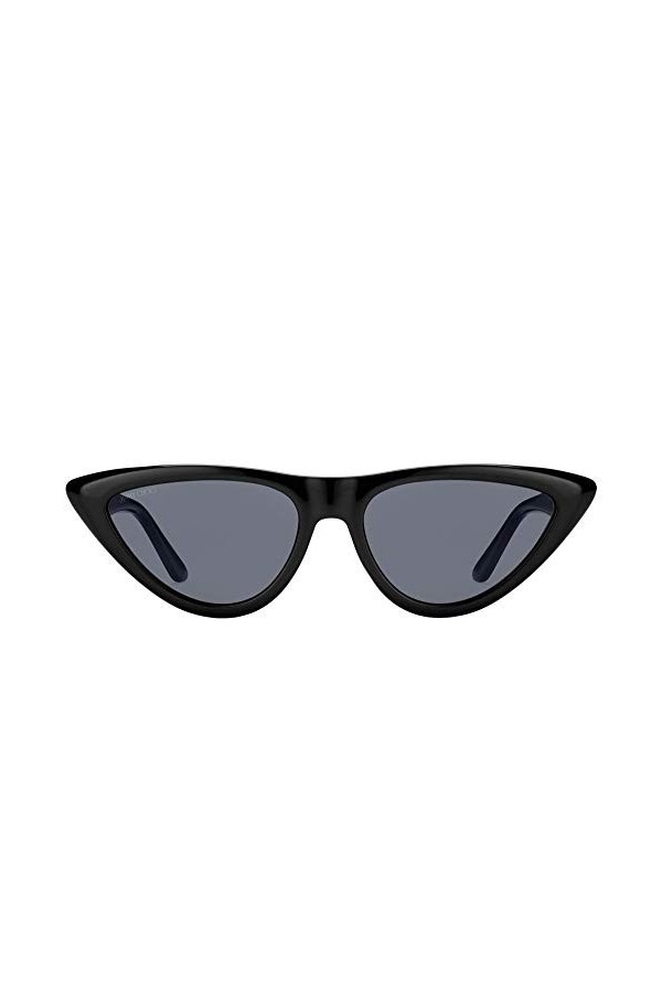 Jimmy Choo Sparks/G/S U1 Lunettes de Soleil, Noir et Gris, 55 Femme