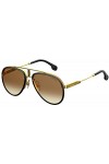 Carrera Glory Lunettes de Soleil, Gold Blck, 58 Mixte