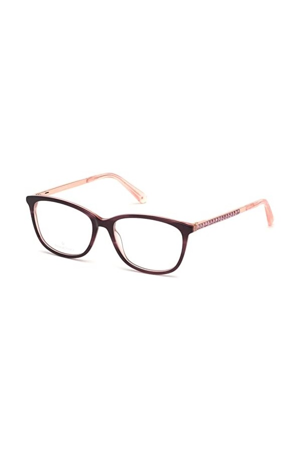 Swarovski Sk5308 Lunettes de Soleil, Bordeaux/Autre, 52 Femme
