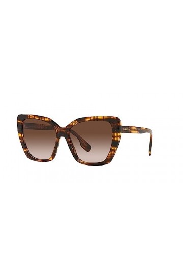 BURBERRY Lunettes de Soleil TAMSIN BE 4366 Check Havana/Brown Shaded 55/16/140 femme