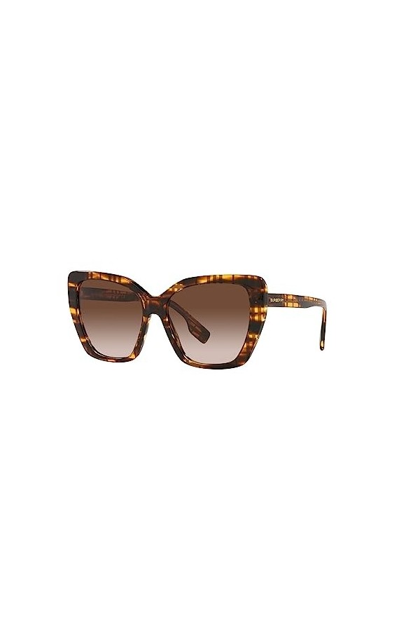 BURBERRY Lunettes de Soleil TAMSIN BE 4366 Check Havana/Brown Shaded 55/16/140 femme