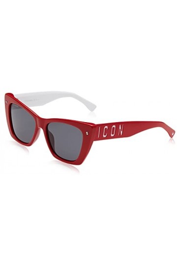 DSQUARED2 Icon 0006/S Lunettes de Soleil, Rouge, 53 Femme
