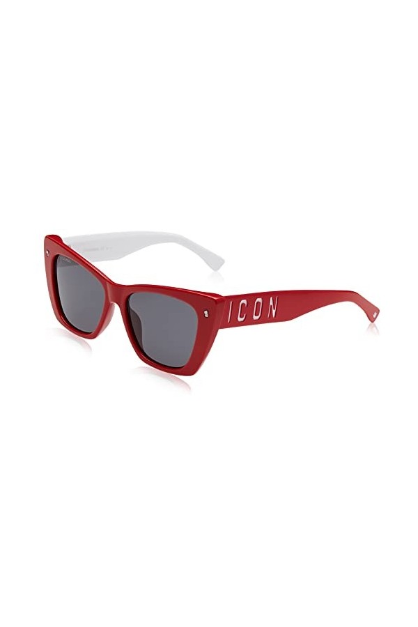 DSQUARED2 Icon 0006/S Lunettes de Soleil, Rouge, 53 Femme