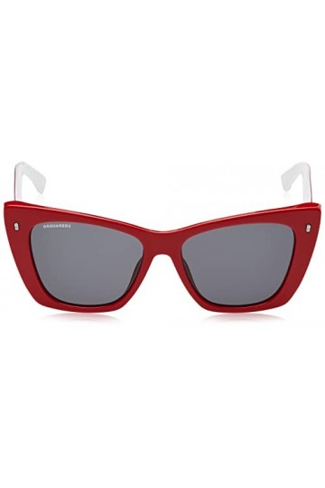 DSQUARED2 Icon 0006/S Lunettes de Soleil, Rouge, 53 Femme