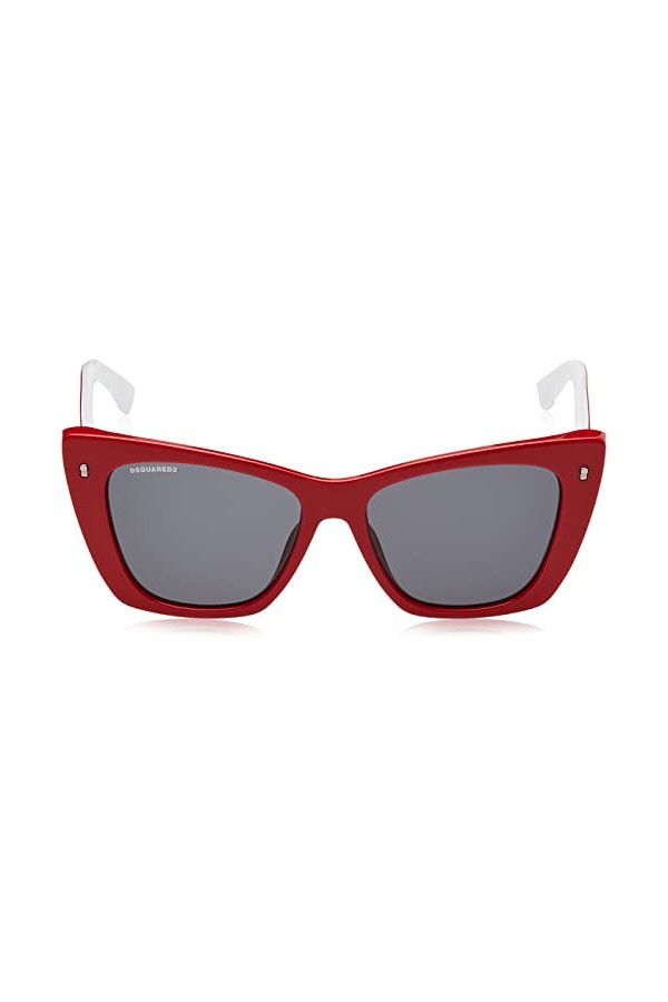 DSQUARED2 Icon 0006/S Lunettes de Soleil, Rouge, 53 Femme