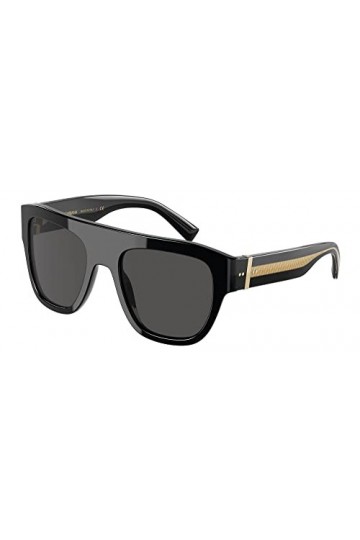 Lunettes de Soleil Dolce & Gabbana DG 4398 Shiny Black/Grey 54/21/140 femme