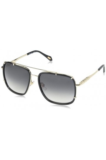 Just Cavalli Mixte SJC030V Lunettes de Soleil, Shiny Black, 58