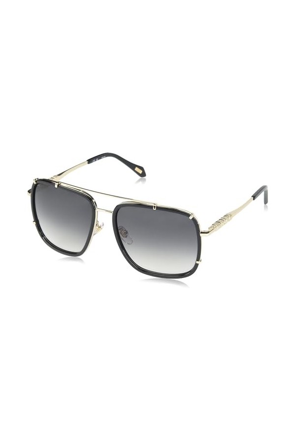 Just Cavalli Mixte SJC030V Lunettes de Soleil, Shiny Black, 58