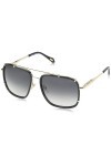 Just Cavalli Mixte SJC030V Lunettes de Soleil, Shiny Black, 58