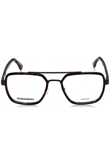 DSquared D2 0064 Lunettes de Soleil, Ruthénium foncé Havana, 55 Mixte