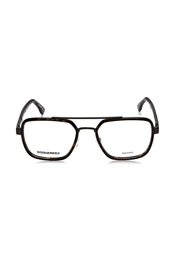 DSquared D2 0064 Lunettes de Soleil, Ruthénium foncé Havana, 55 Mixte