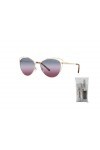 Michael Kors Rimini MK1117 Lunettes de soleil œil de chat pour femme + ensemble avec kit de lunettes iWear, Or clair / Chambr