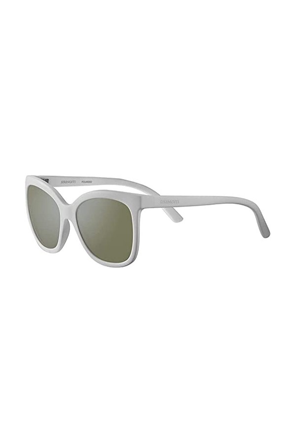 Serengeti Lunettes de Soleil AGATA Matte White/Mineral Polarized Nm 57/20/130 femme