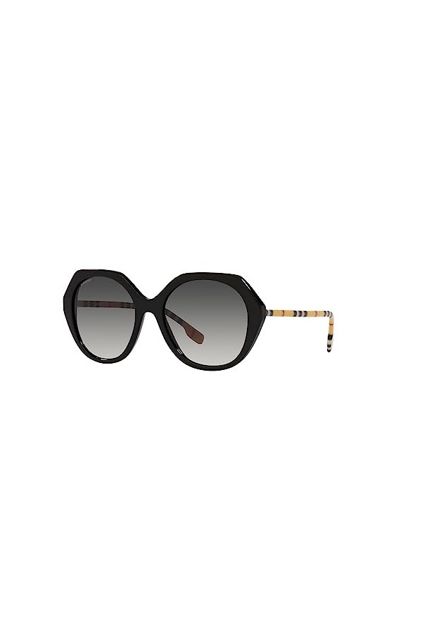 BURBERRY Lunettes de Soleil VANESSA BE 4375 Black/Grey Shaded 55/18/140 femme