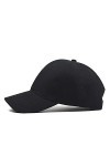 Casquette de baseball unisexe pour homme et femme avec Velcro pour le sport, la pêche, la chasse, la jungle, noir, Large