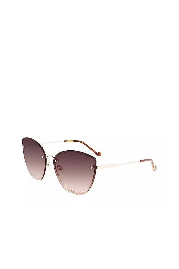 Liu Jo LJ148S Sunglasses, 714 Medium Gold, 63 Unisex