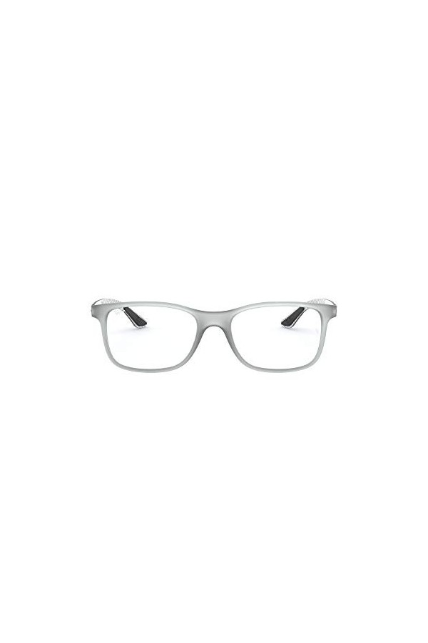 Ray-Ban 0RX 8903 5244 53 Lunettes de Soleil, Gris Matte Transparente Grey , Homme