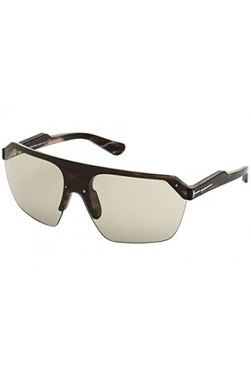 Tom Ford Lunettes de soleil Razor FT-0797-S 56A - Gris marbré - Noir/gris