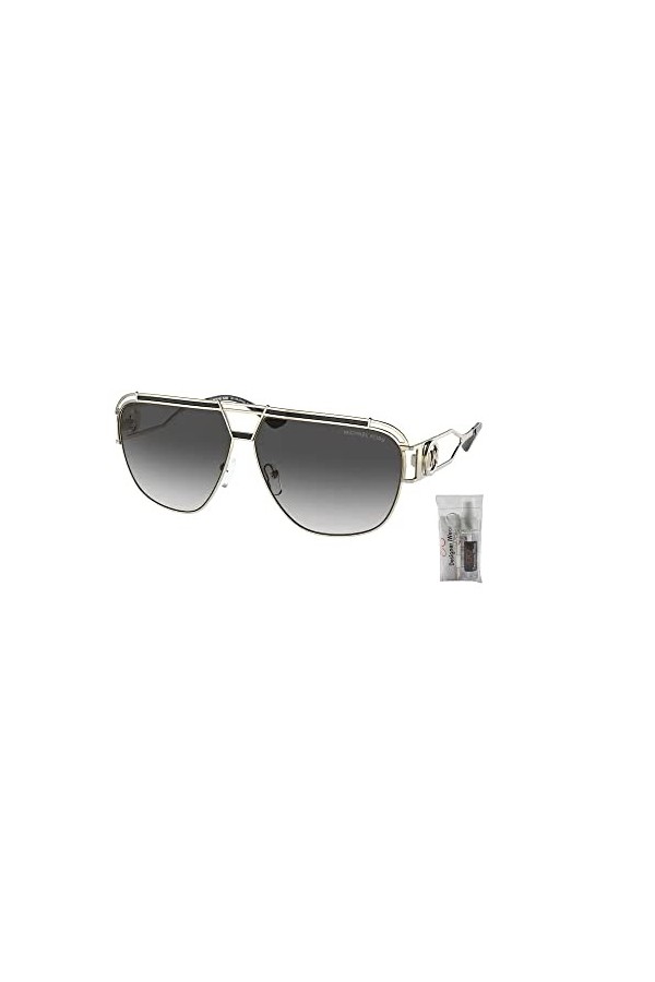 Michael Kors Vienna MK1102 Pilot Lunettes de soleil pour femme + ensemble avec kit de lunettes de designer iWear, Dégradé dor