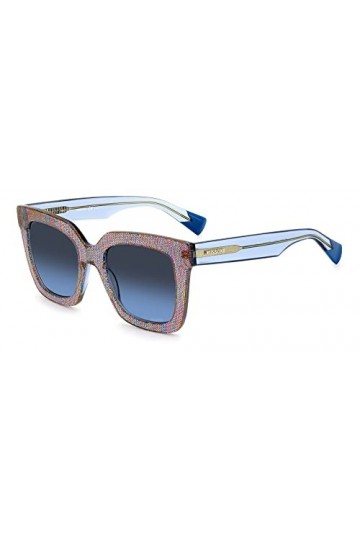 Missoni Lunettes de Soleil MIS 0126/S Pink Pattern/Blue Shaded 52/22/145 femme