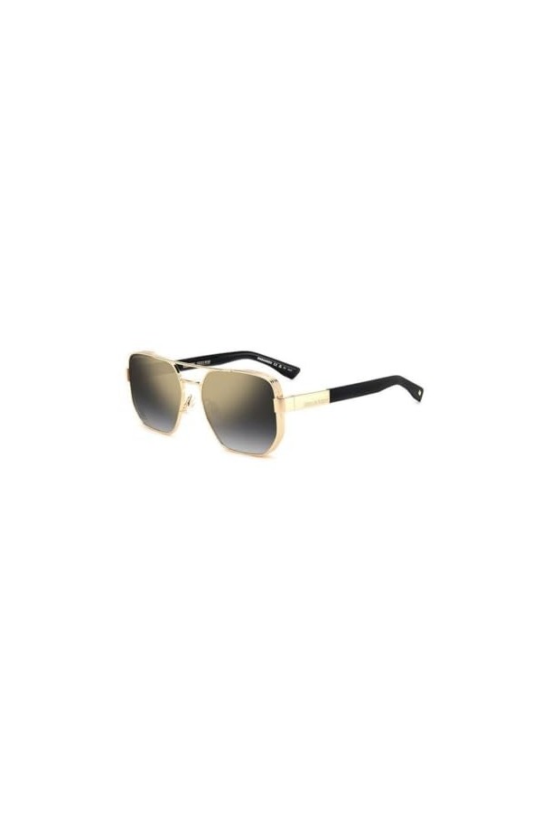 Dsquared D2 0083/s Sunglasses, RHL/FQ Gold Black, 58 Unisex