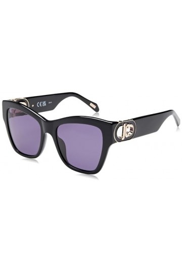 Just Cavalli Sunglasses Sjc037 Shiny Black 54/19/140 Femme Lunettes de Soleil, Noir Brillant