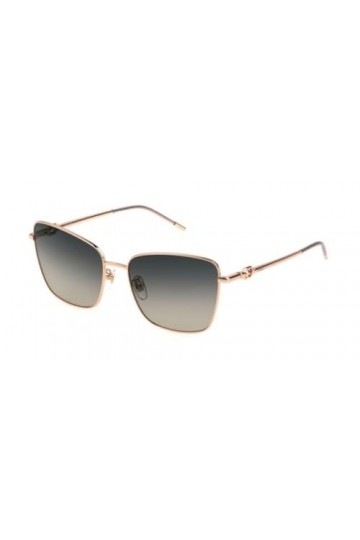 Furla Sunglasses Sfu714 Shiny Copper Gold 58/17/140 Femme Lunettes de Soleil, Cuivre doré Brillant