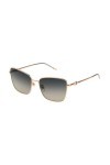 Furla Sunglasses Sfu714 Shiny Copper Gold 58/17/140 Femme Lunettes de Soleil, Cuivre doré Brillant