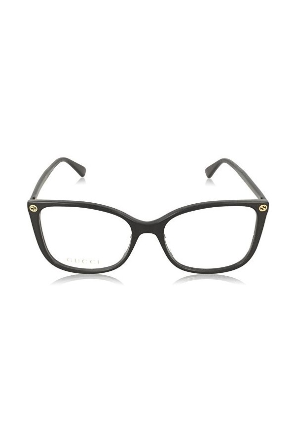 Gucci Brillengestelle GG0026O-001-53 Lunettes de Soleil, Noir Schwarz , 53.0 Femme