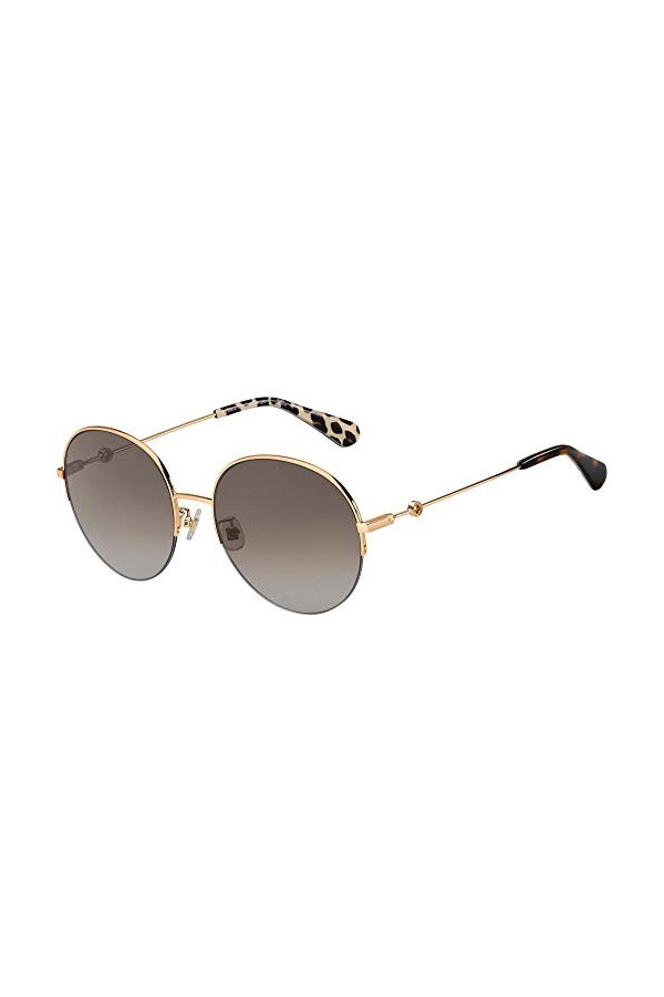 Kate Spade Elliana/F/S Lunettes de Soleil, Or Rose et Marron Shaded , 59 Femme