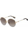 Kate Spade Elliana/F/S Lunettes de Soleil, Or Rose et Marron Shaded , 59 Femme