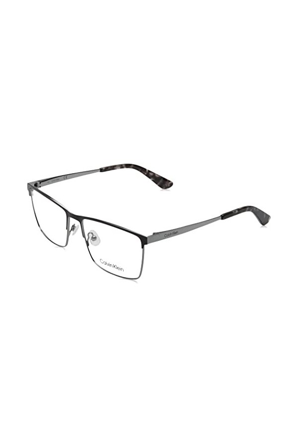 Calvin Klein CK22102 Sunglasses, 001 Black Gun Metal, 57 Unisex