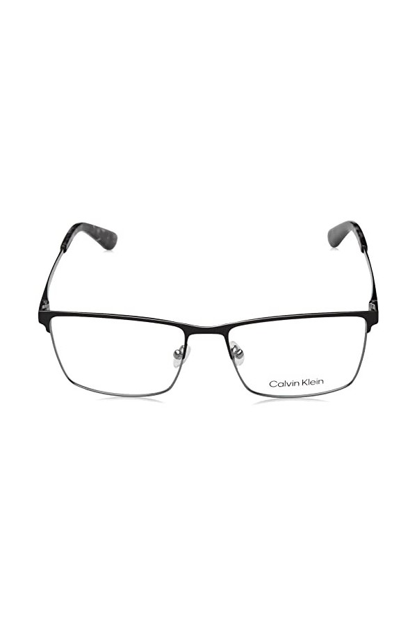 Calvin Klein CK22102 Sunglasses, 001 Black Gun Metal, 57 Unisex