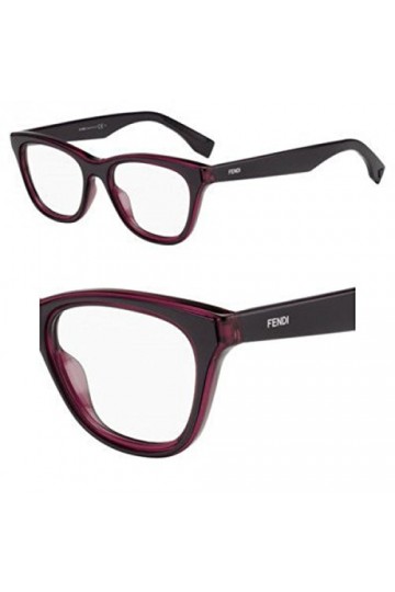 Fendi Brillengestelle FF 0197 0Kta Lunettes de Soleil, Rouge Rot , 49.0 Femme