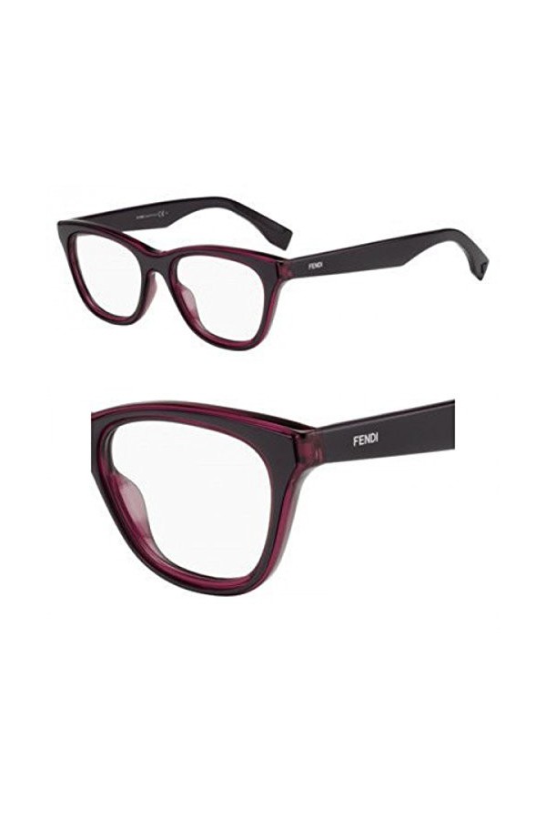 Fendi Brillengestelle FF 0197 0Kta Lunettes de Soleil, Rouge Rot , 49.0 Femme