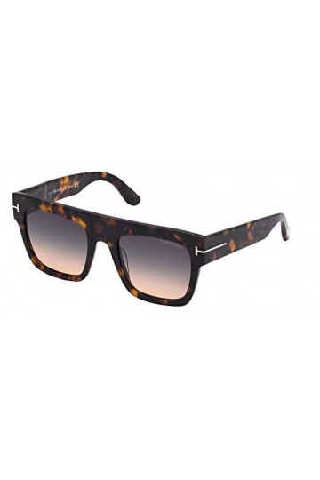 Tom Ford Lunettes de Soleil RENEE FT 0847 Dark Havana/Smoke Shaded 52/21/140 femme