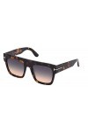 Tom Ford Lunettes de Soleil RENEE FT 0847 Dark Havana/Smoke Shaded 52/21/140 femme