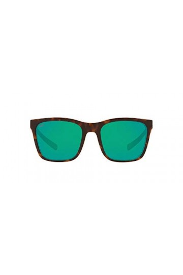 Costa Del Mar Lunettes de soleil polarisées Panga, Écaille brillante/blanc/écume de mer/vert miroir polarisé-580P, 56 mm