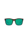 Costa Del Mar Lunettes de soleil polarisées Panga, Écaille brillante/blanc/écume de mer/vert miroir polarisé-580P, 56 mm