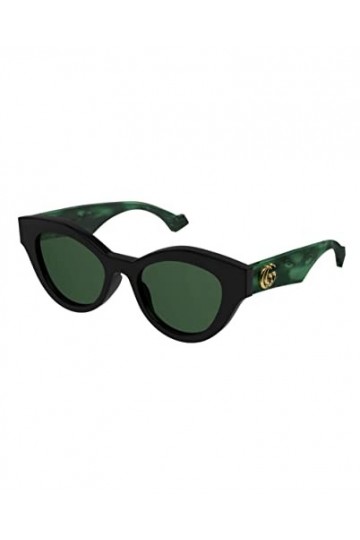 Gucci Lunettes de soleil Femme couleur Noir vert taille verres 51 mm